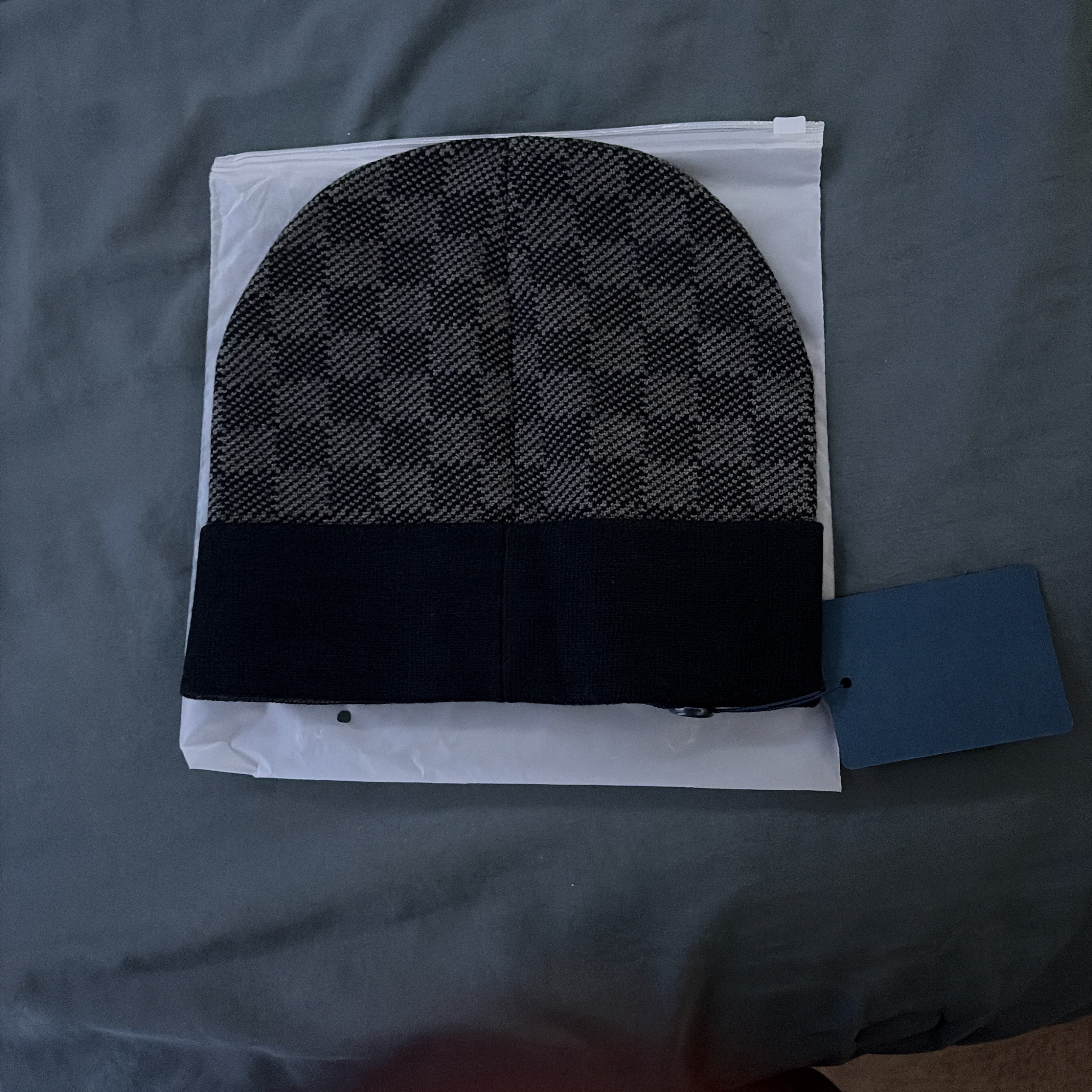 LV Monogram inspired beanies